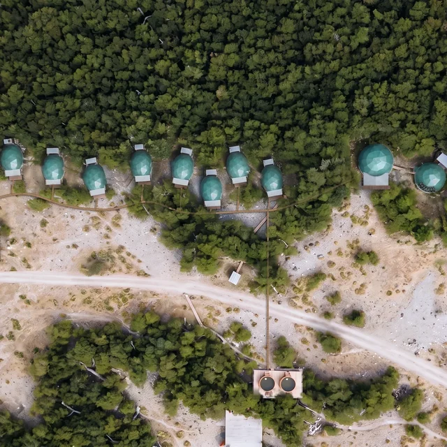 Patagonia Eco Domes desde el aire